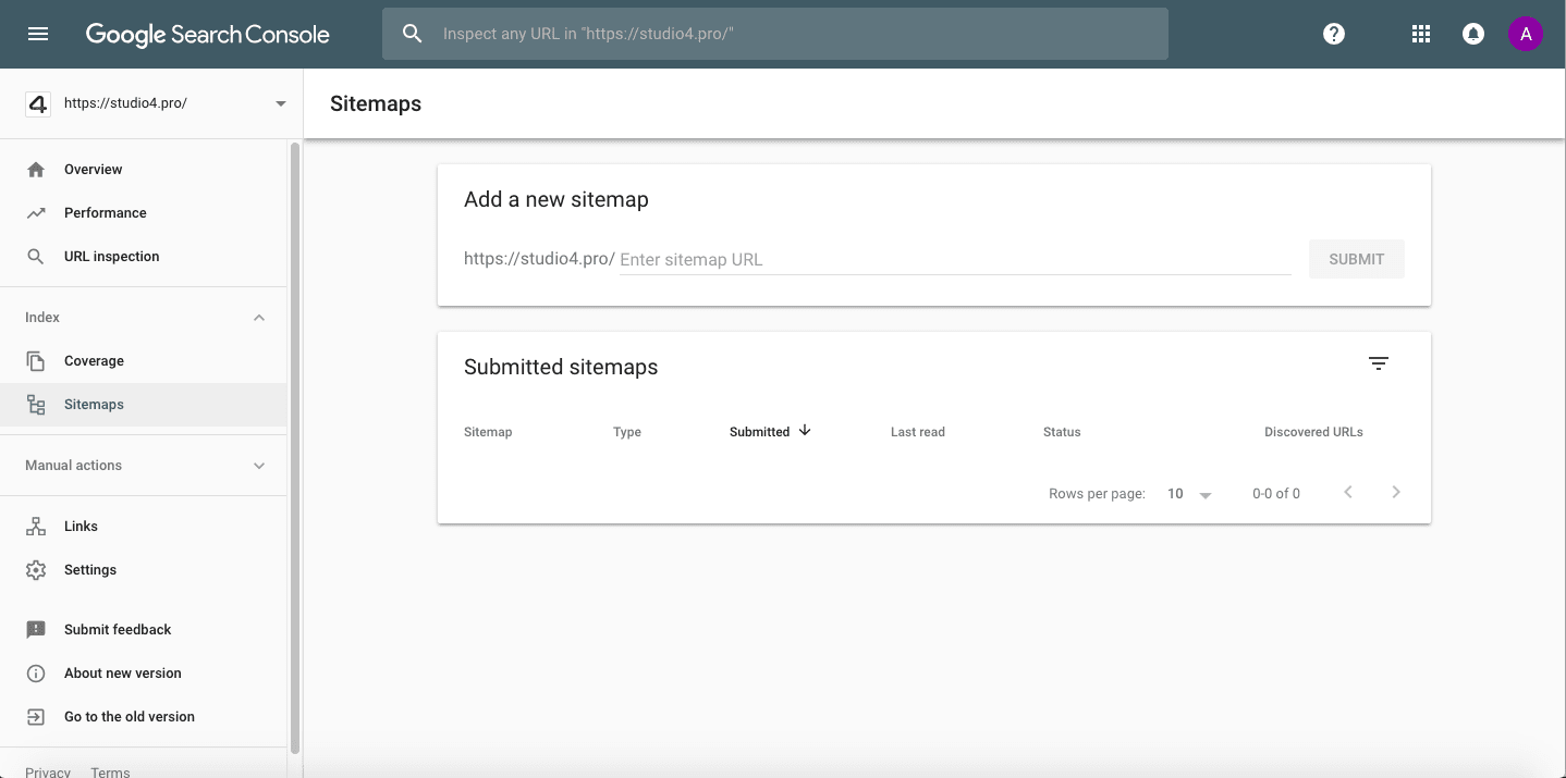  přidání-xml-sitemap-in-GSC