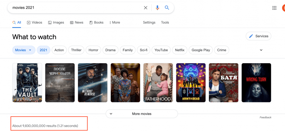Search without operators Search without operators