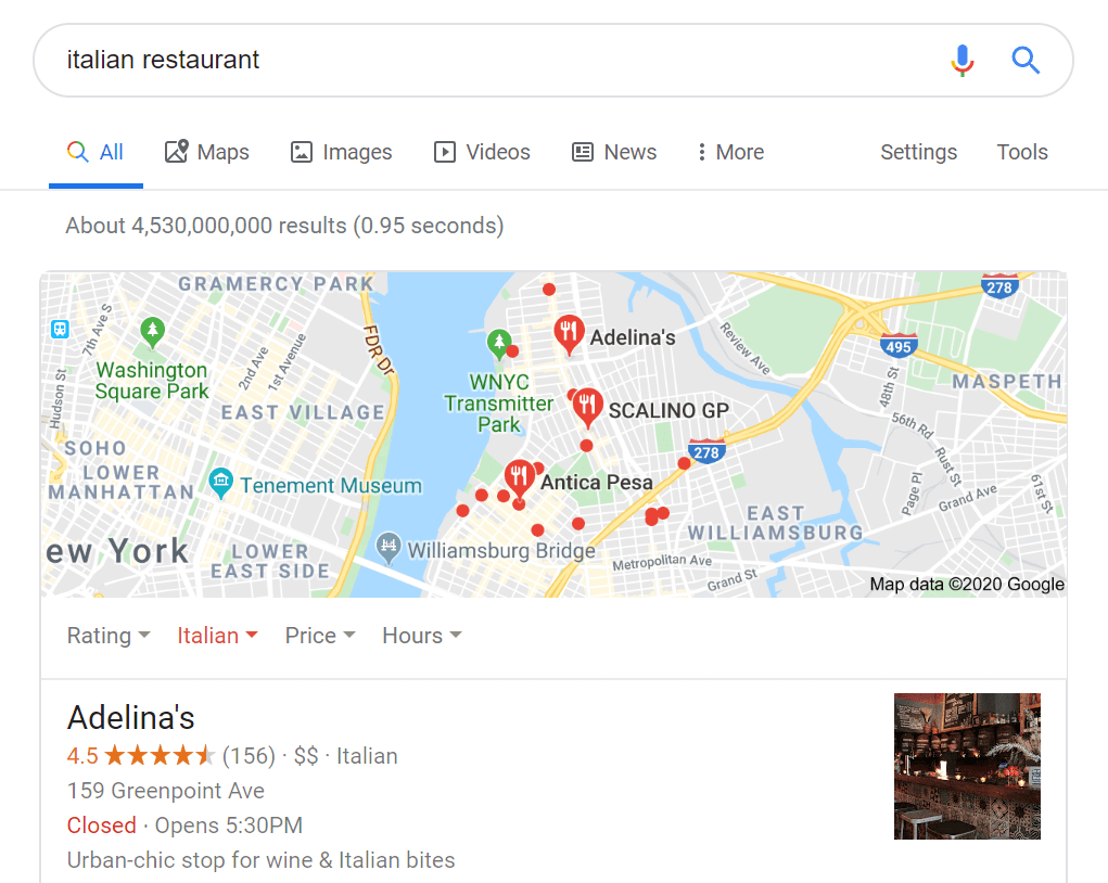 Google Local Search 