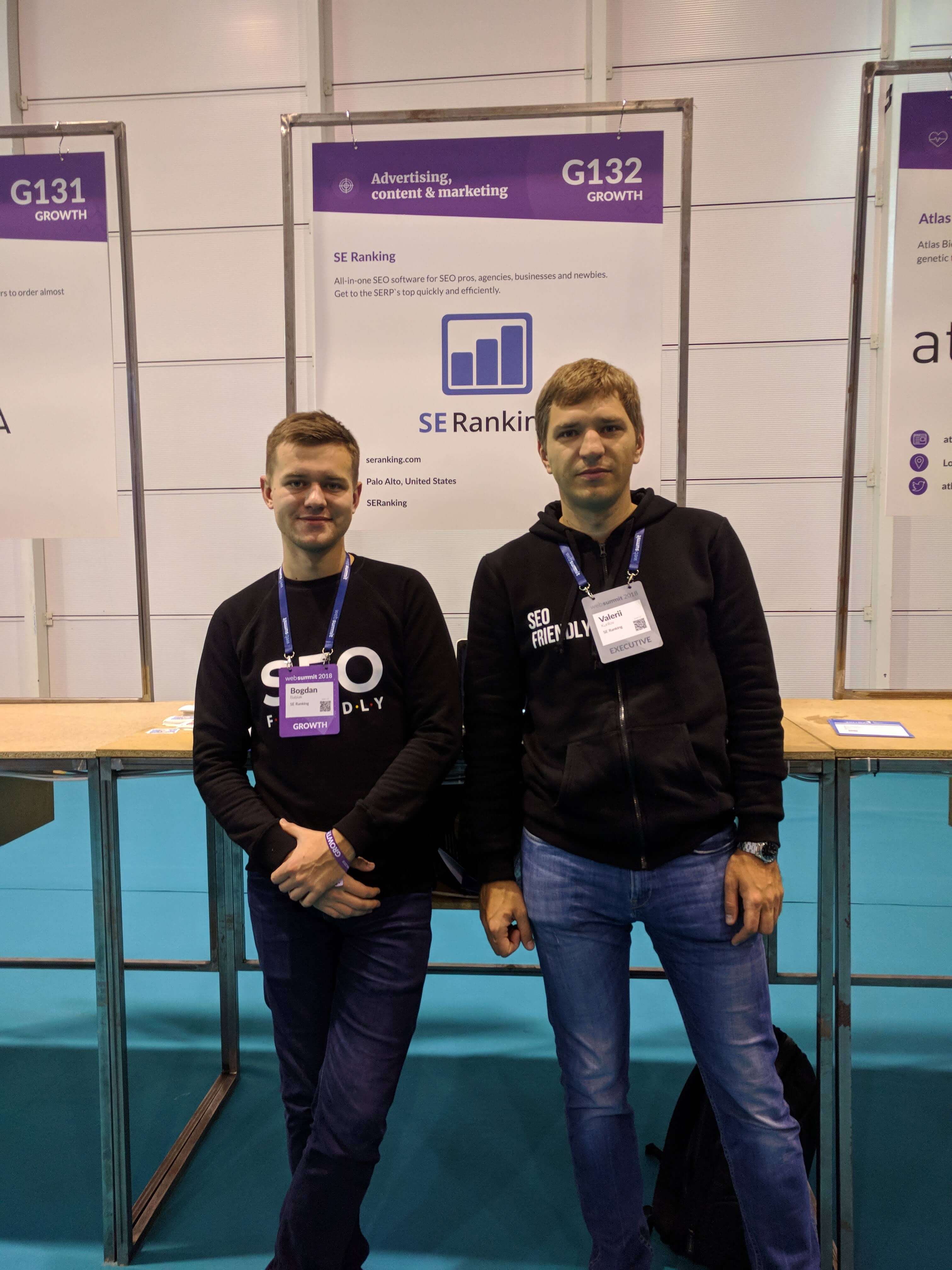 se ranking growth stand at websummit 2018