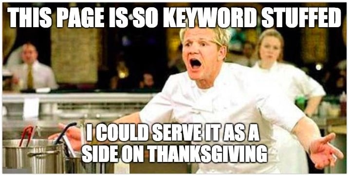 Gordon Ramsey Keyword Stuffing