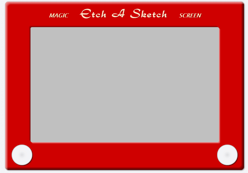 Example of an Etch A Sketch widget