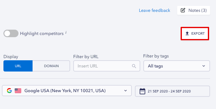 data-export-in-serp-competitors