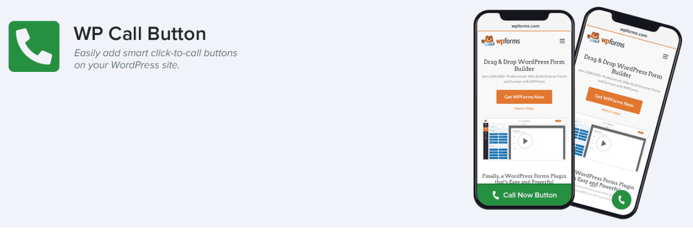Example of a WP Call Button widget