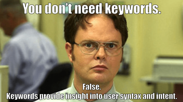 Keyword meme from The Office