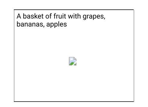 Example of broken image with alt attribute