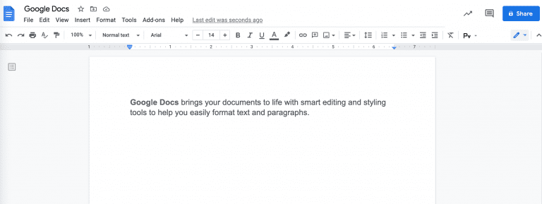 g docs words not showing up on right side