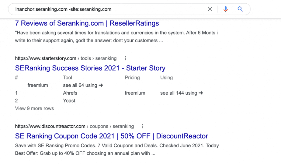 inanchor:seranking.com -site:seranking.com , SEO, Wordpress Support & Insurance, Mortgage, Loans, Legal, Etc Blogs