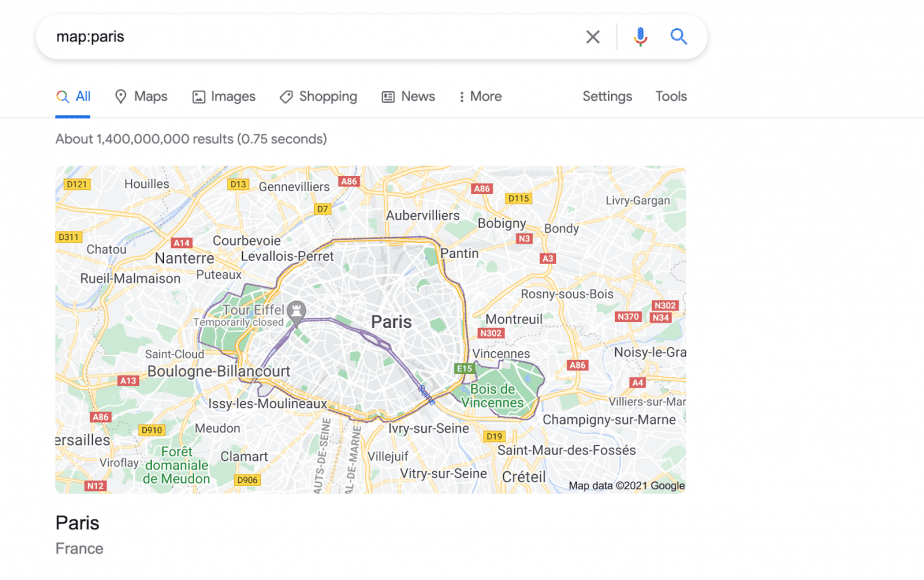 map:paris paris