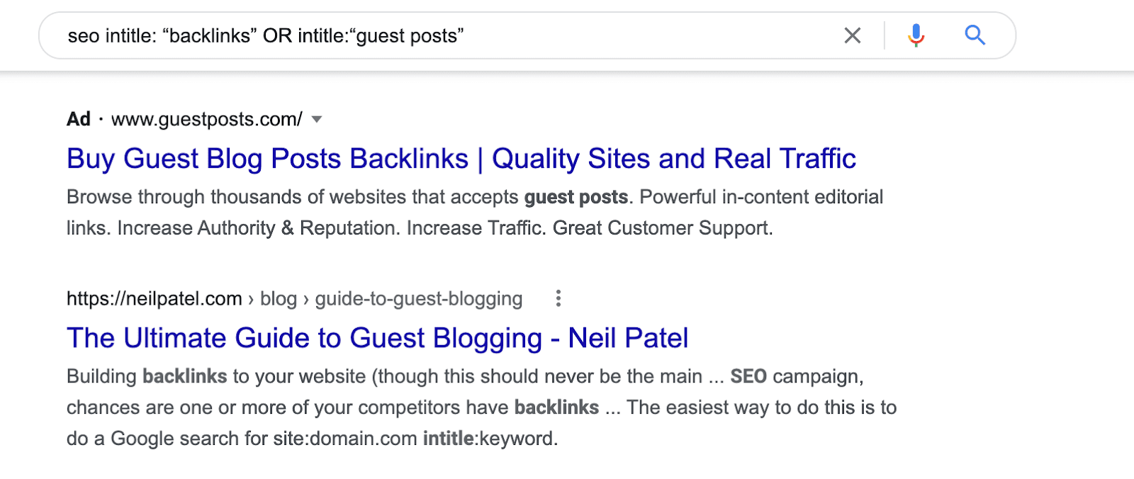 seo intitle: “backlinks” OR intitle:“guest posts”