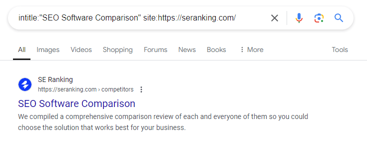 intitle:"SEO Software Comparison" site:https://seranking.com/