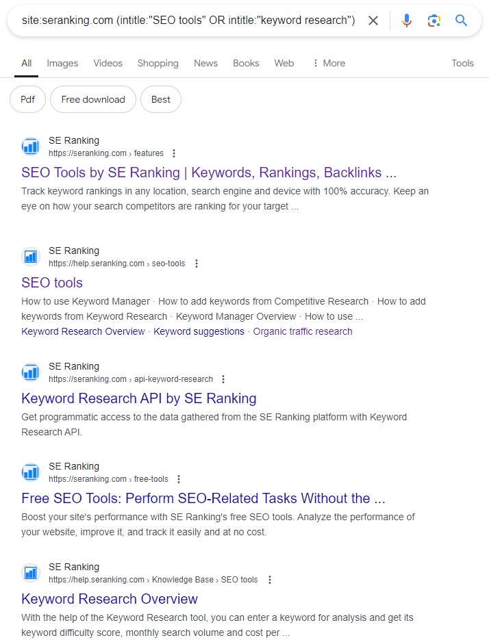 site:seranking.com (intitle:"SEO tools" OR intitle:"keyword research") -inurl:blog
