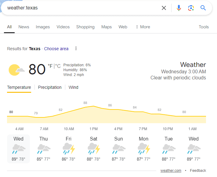 weather:texas