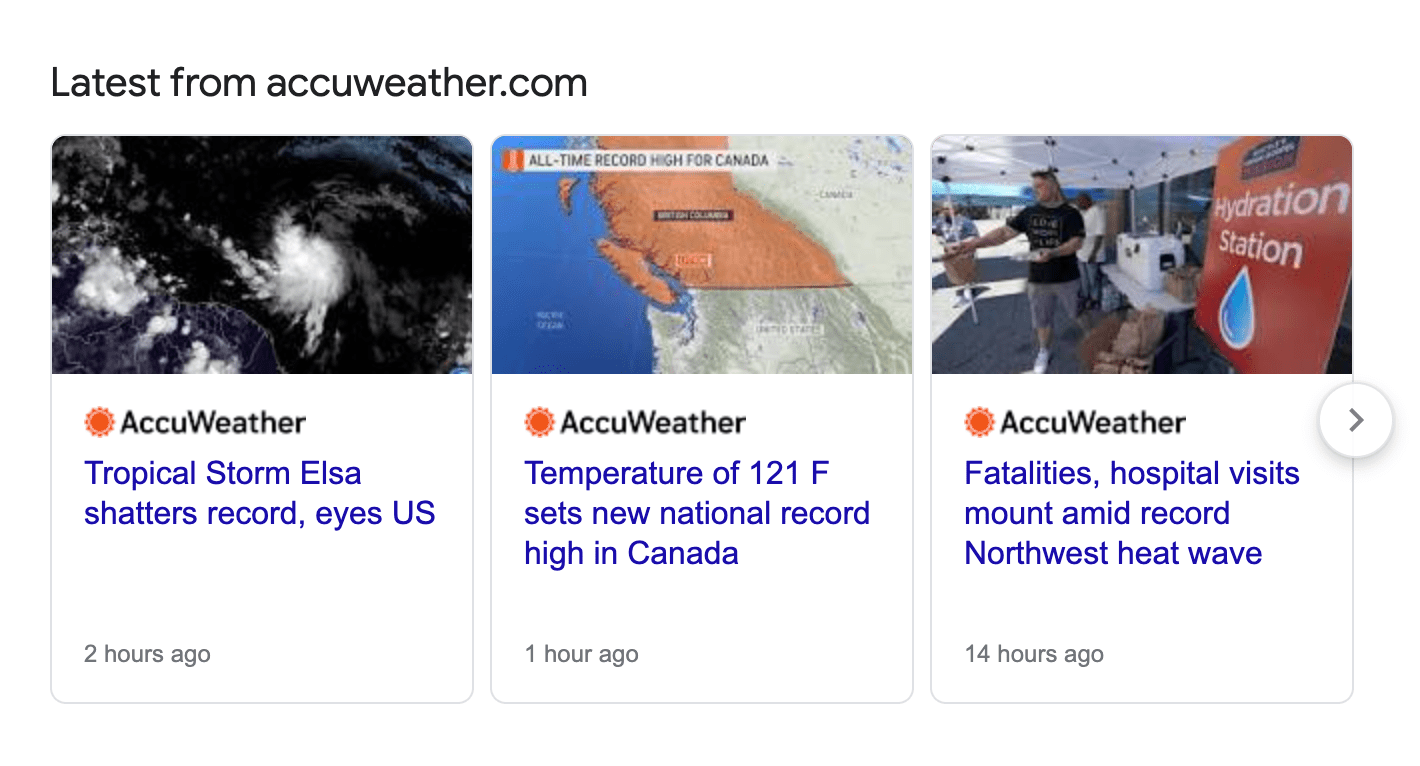 Accuweather Knowledge Graph