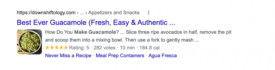 recipe Google