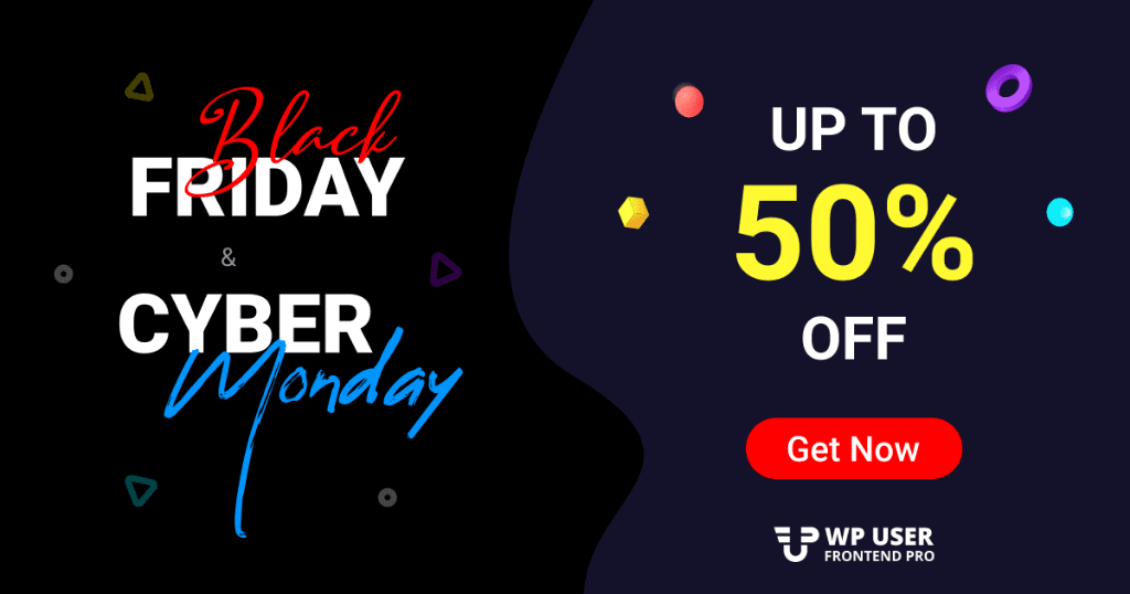 Black Friday offer from WP User Frontend