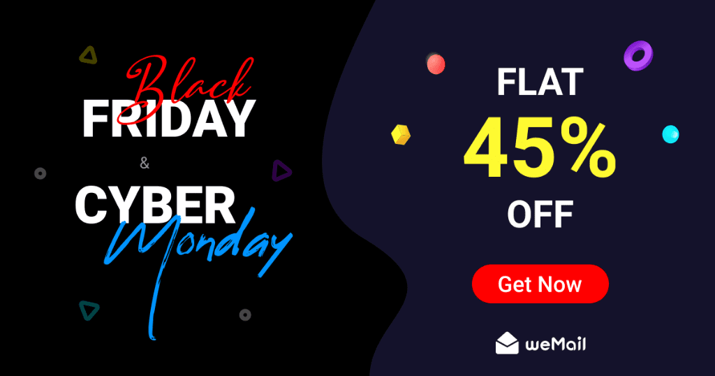 Black Friday offer from weMail