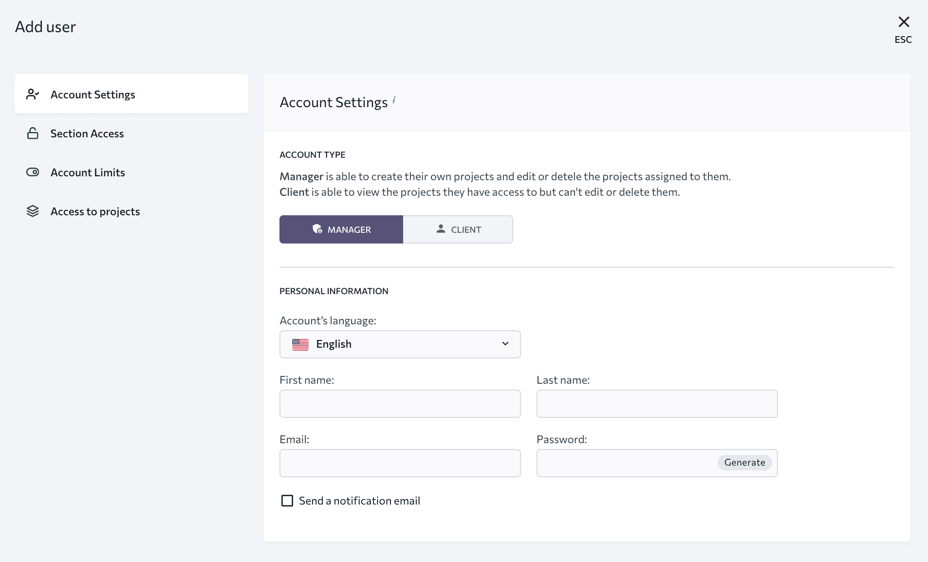 Add users to 2022世界杯买球平台 account