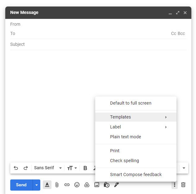 Using a Gmail Template When Pitching