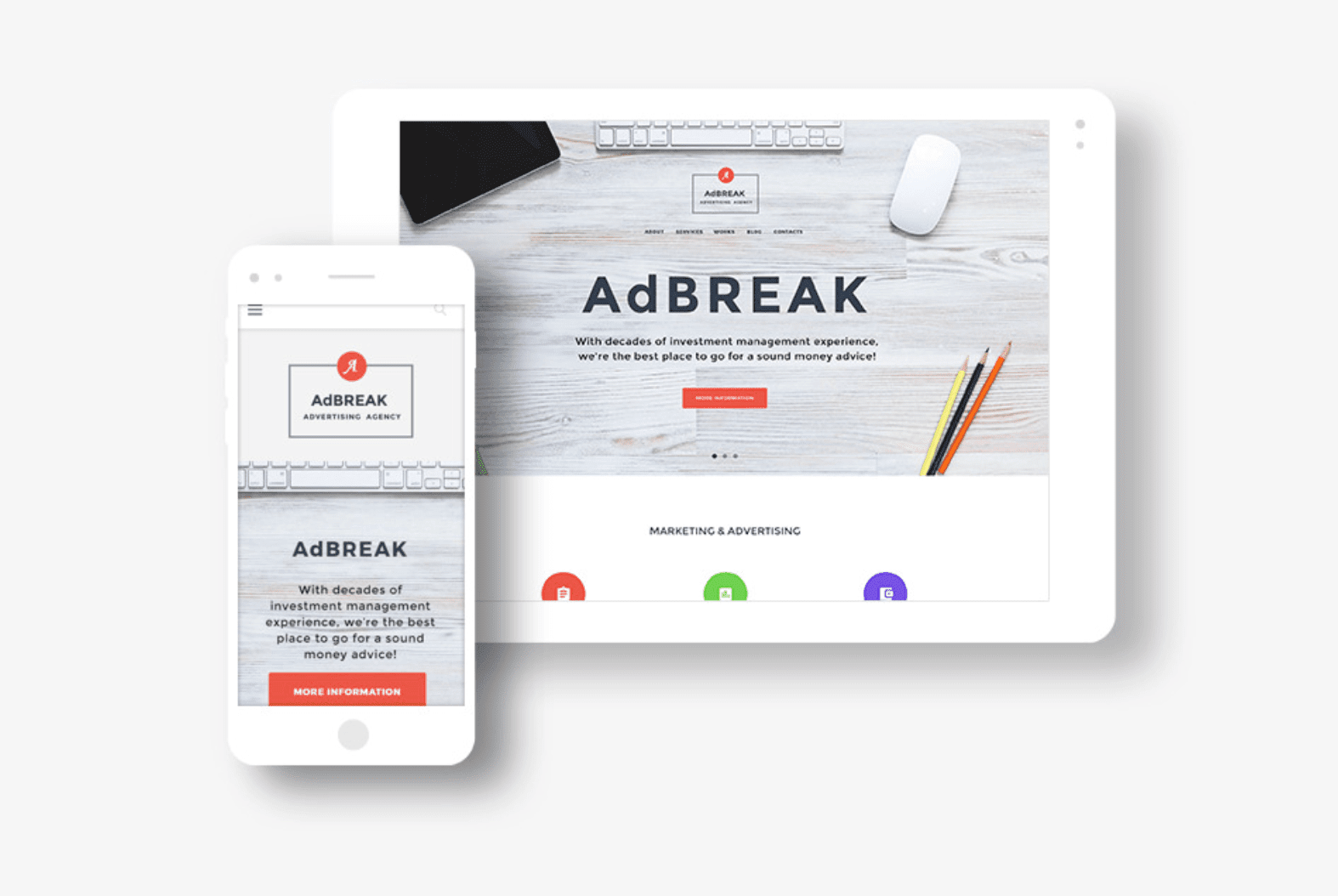 AdBreak — Advertising Agency WordPress Theme