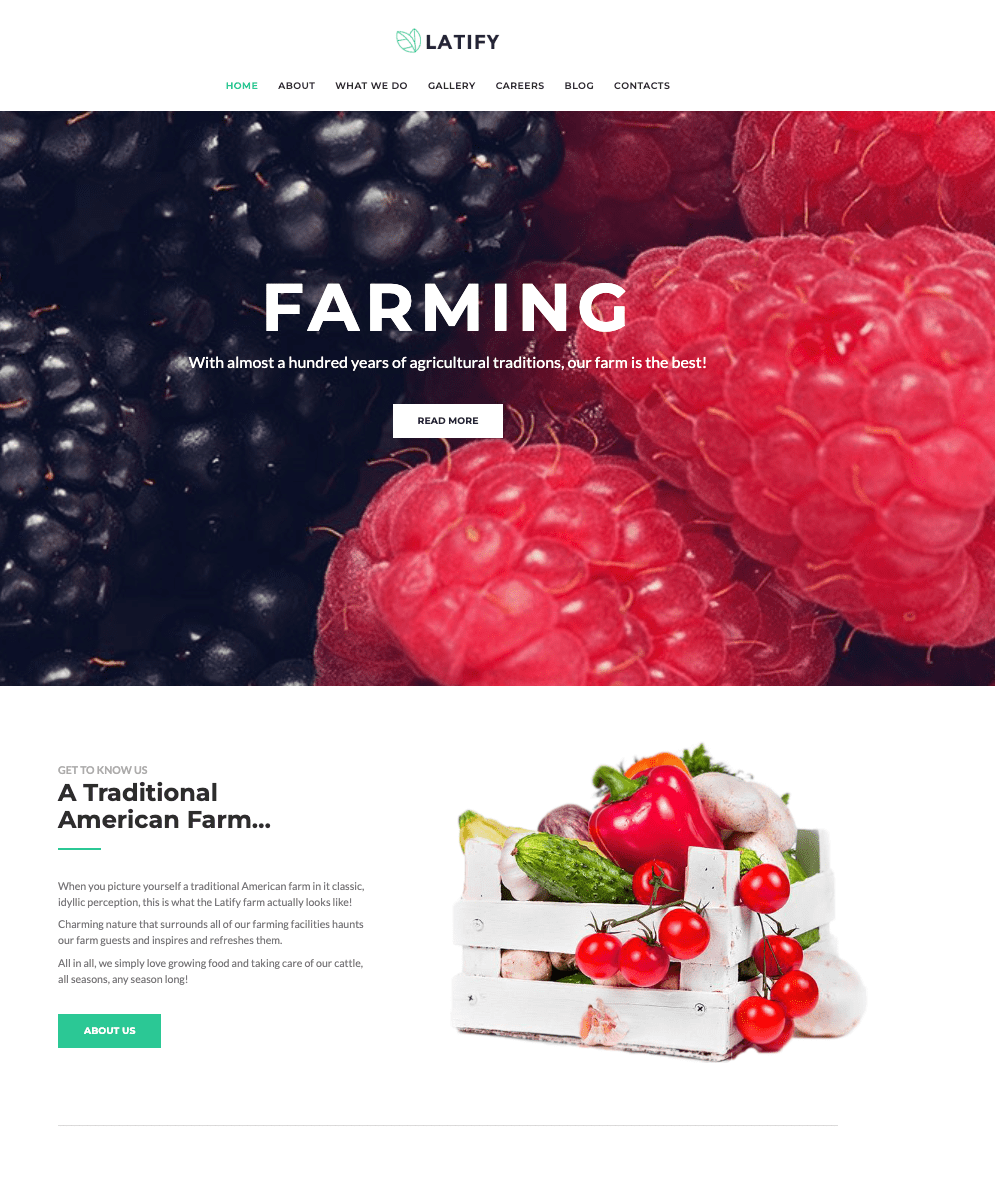 Latify — Farming and Agricultural Responsive WordPress Theme