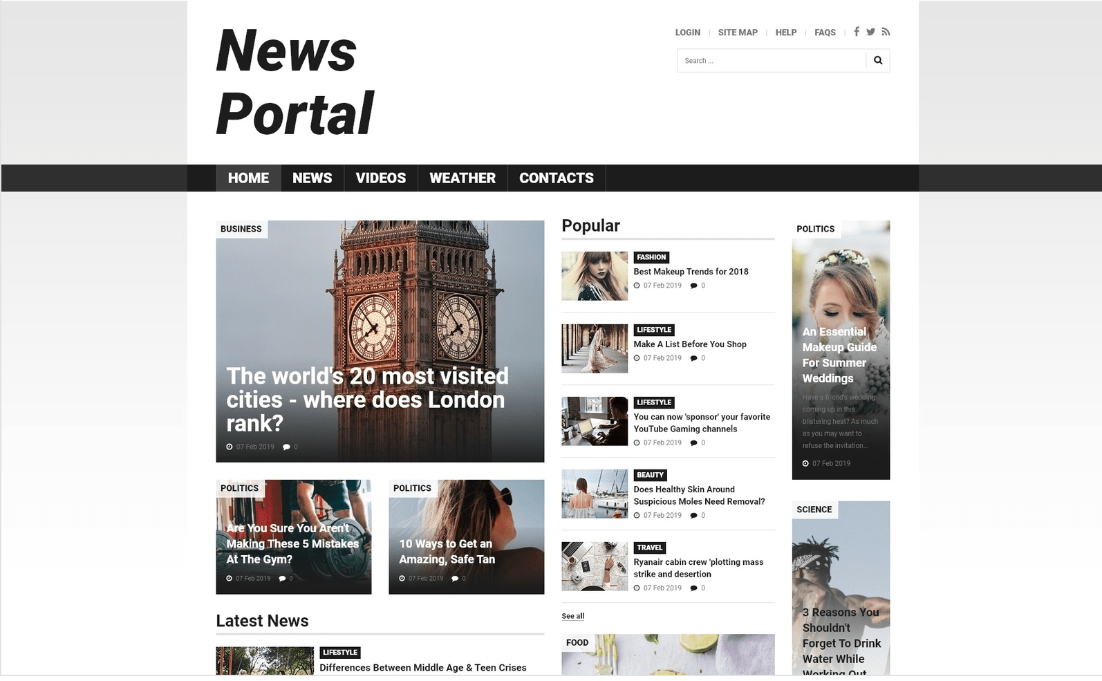 News Portal — Responsive Joomla Template