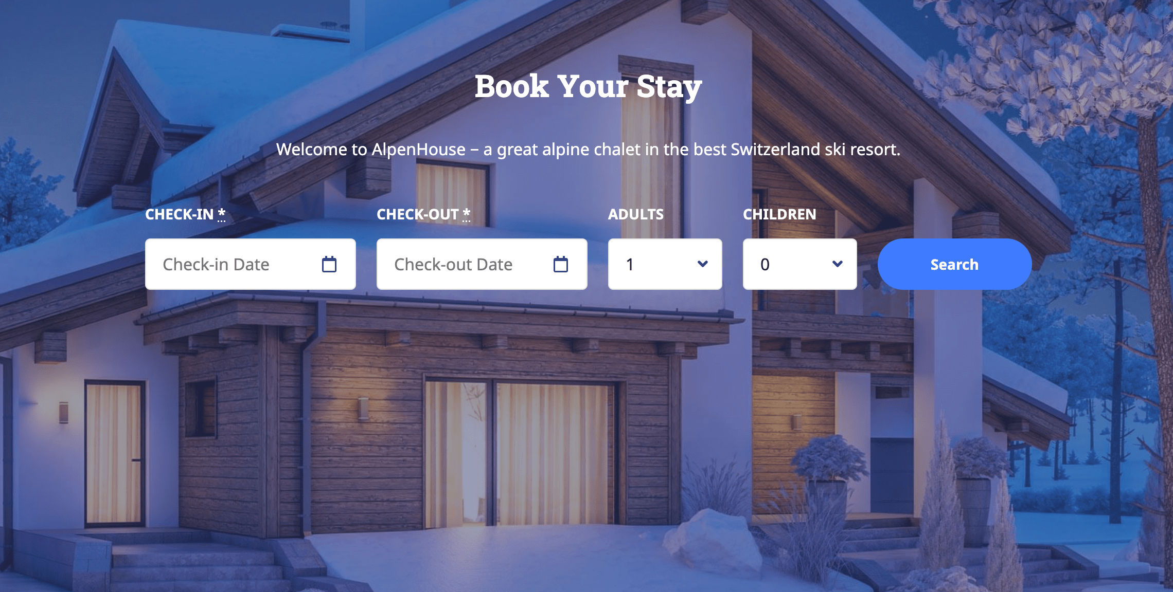 Alpen House — Vacation Rental Elementor WordPress Theme