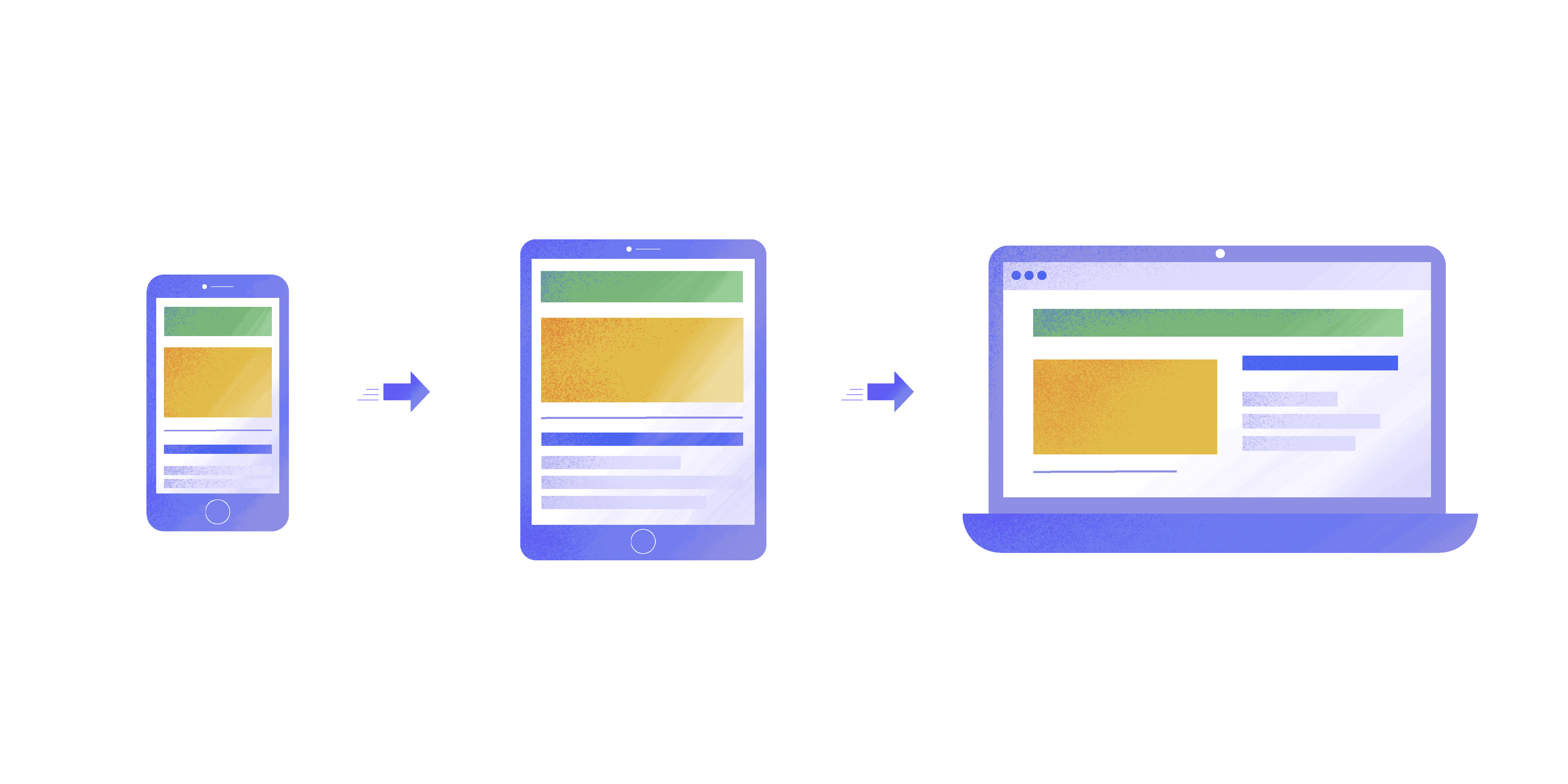 web content s،uld adapt to the different screen sizes