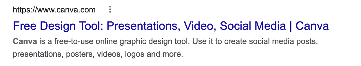 Canva snippet