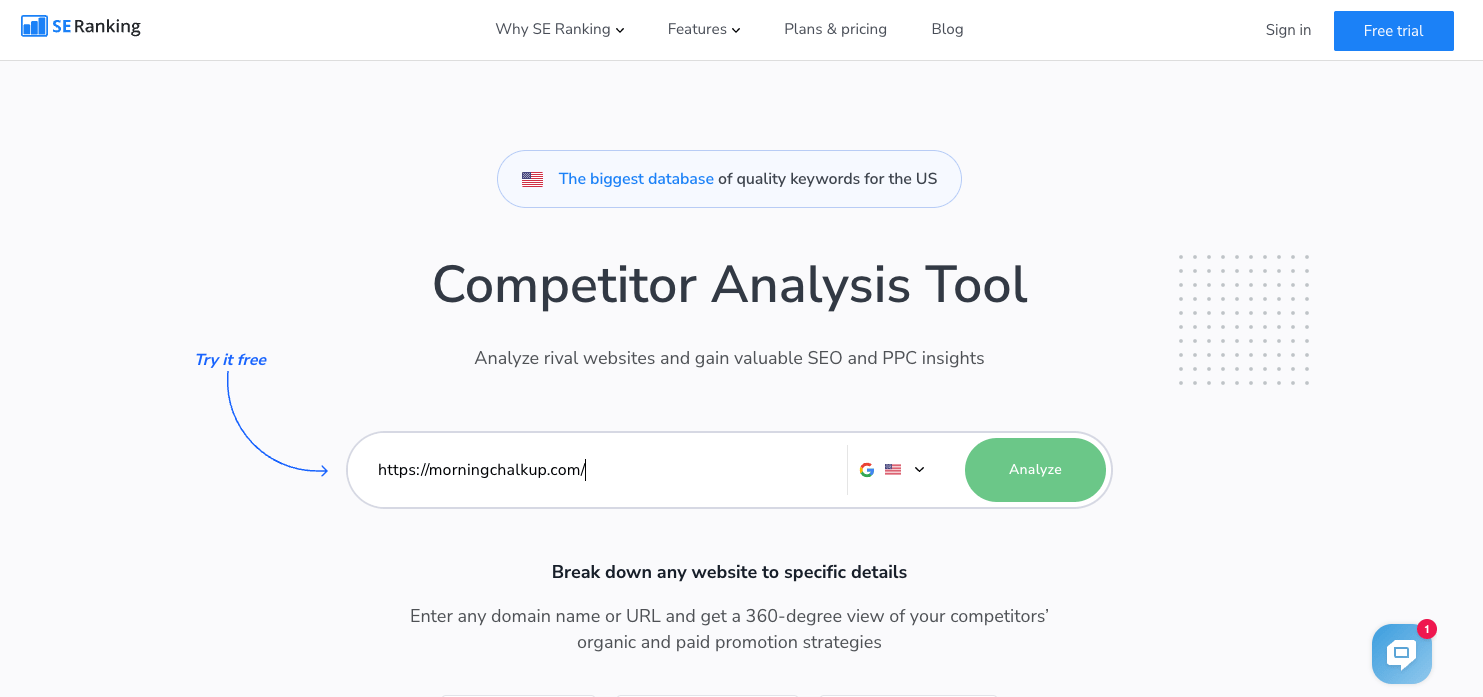 Competitor Analysis Tool