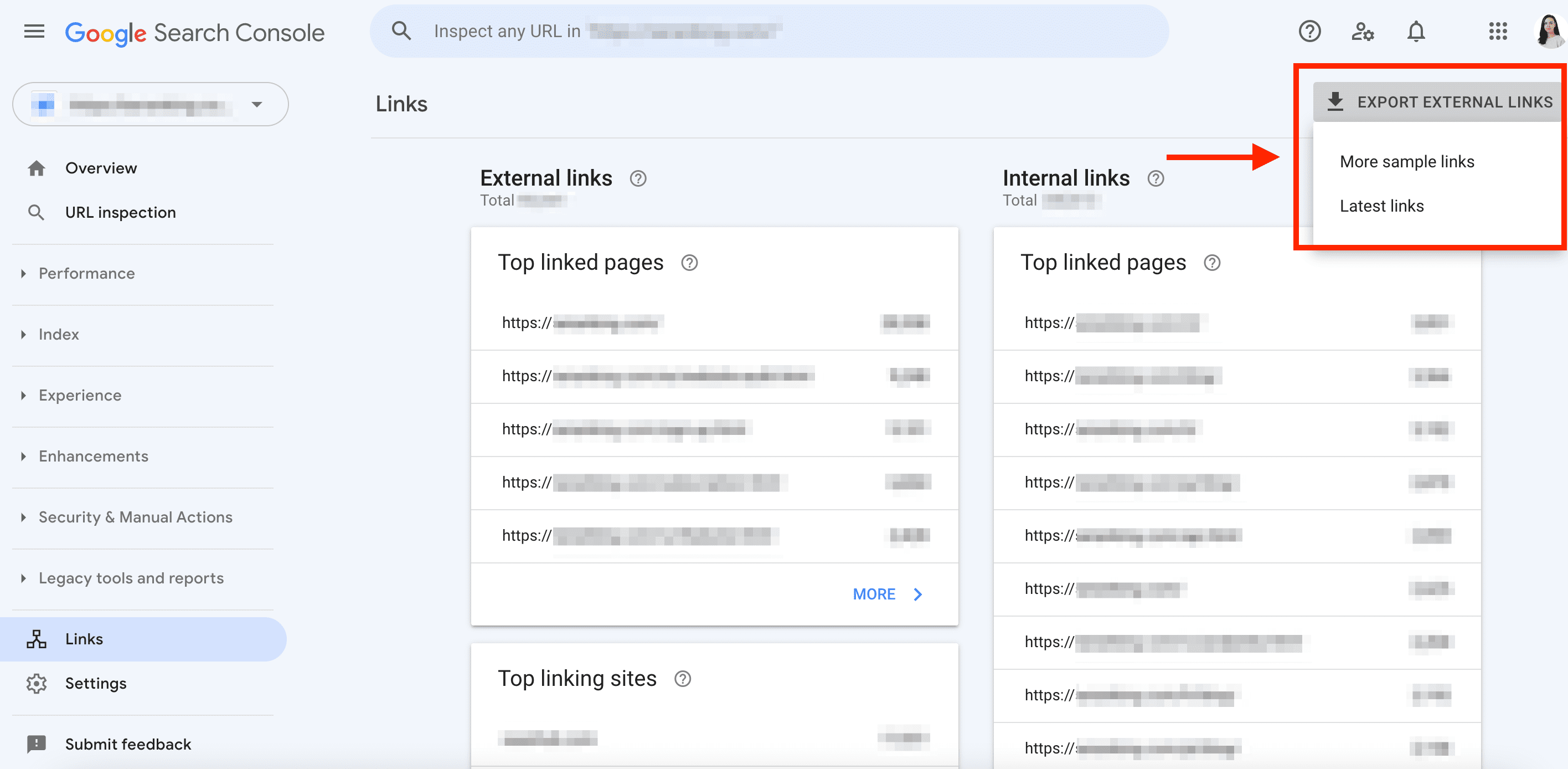 Export reports from GSC