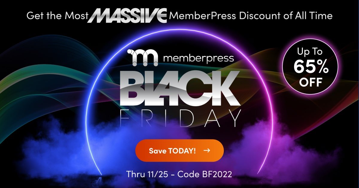 Black Friday offer from MemberPress