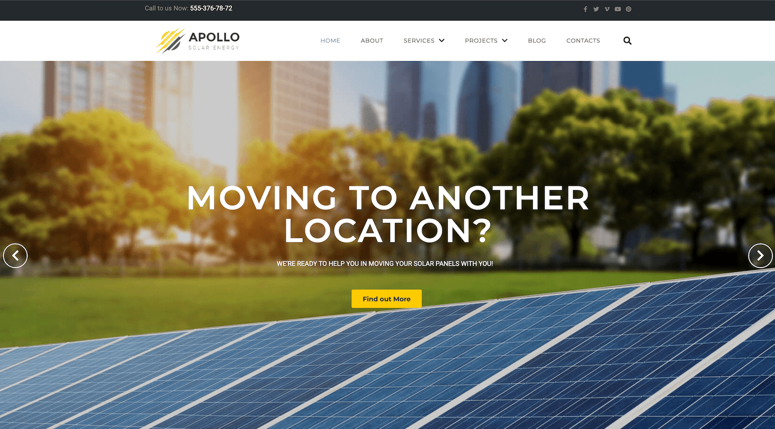 Apollo — Solar Energy Business Responsive WordPress Theme