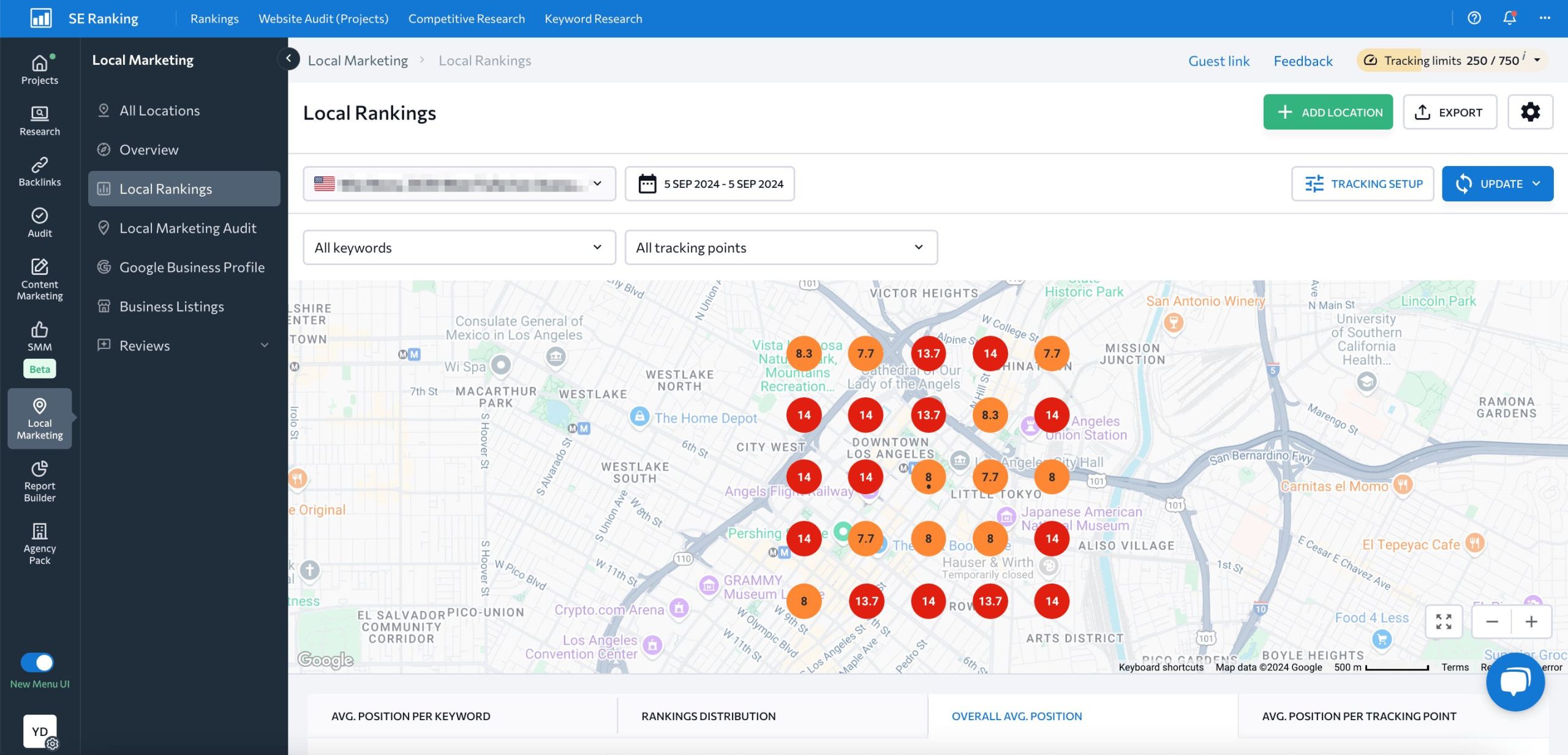 local search grid