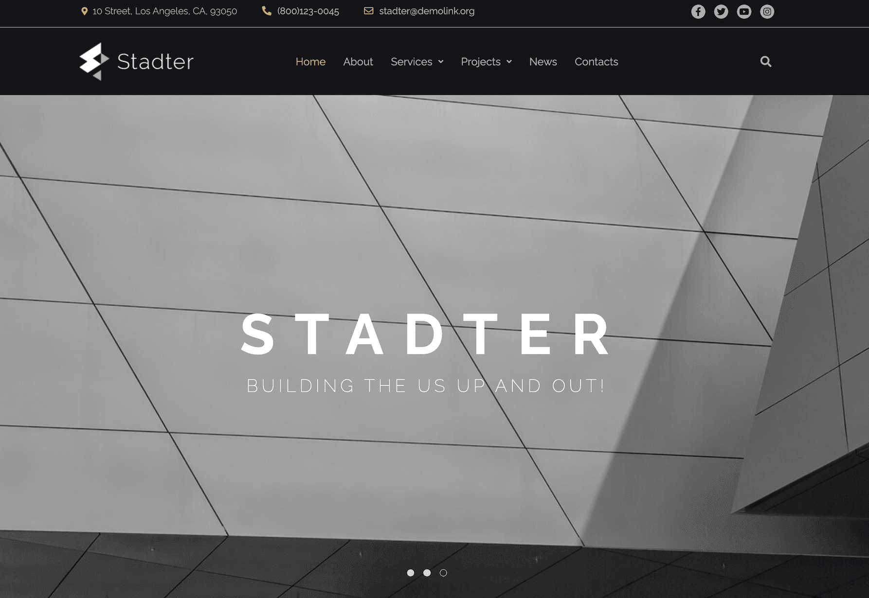 Stadter — Construction & Building Company WordPress Theme