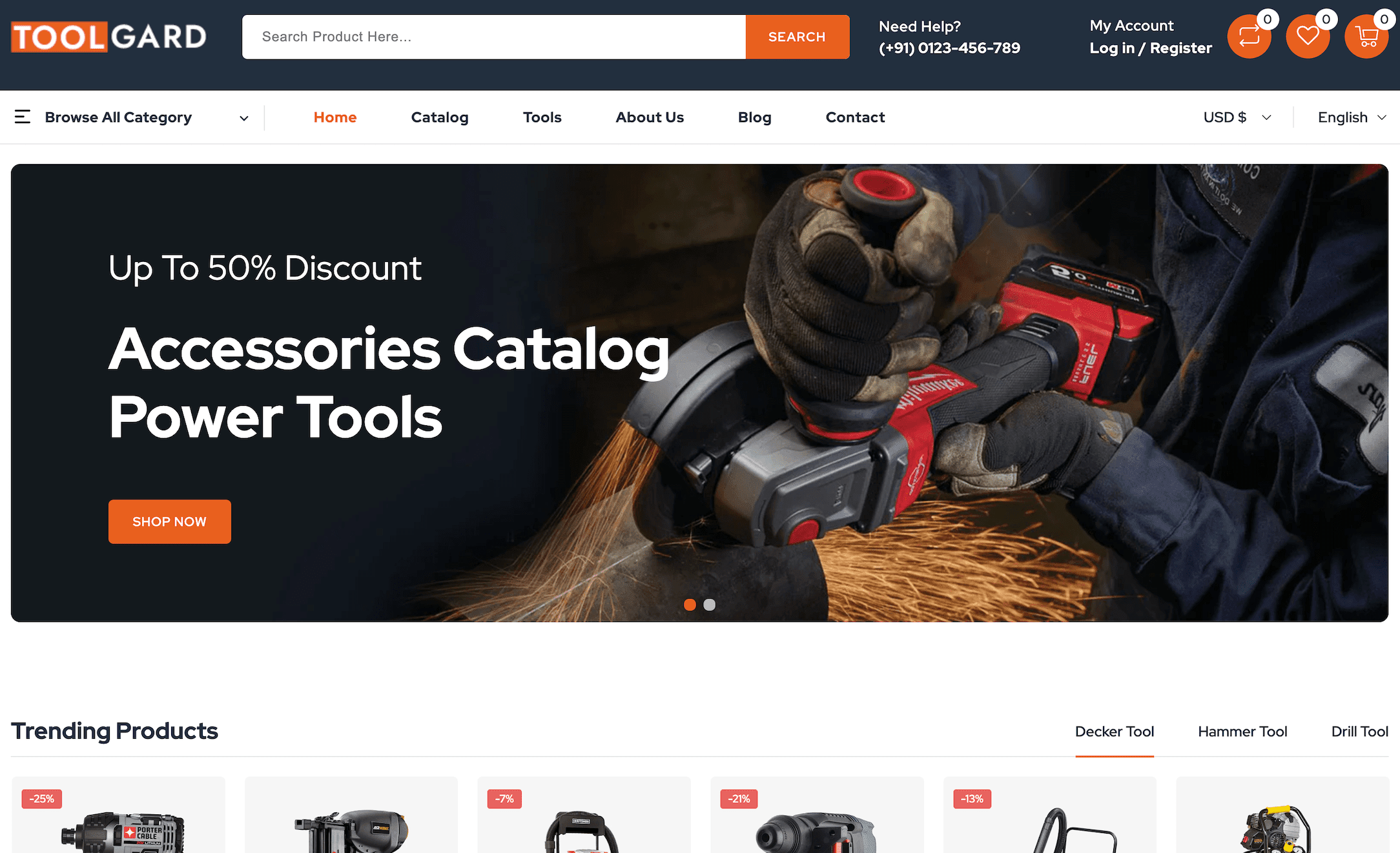 Toolgard Shopify Responsive Theme