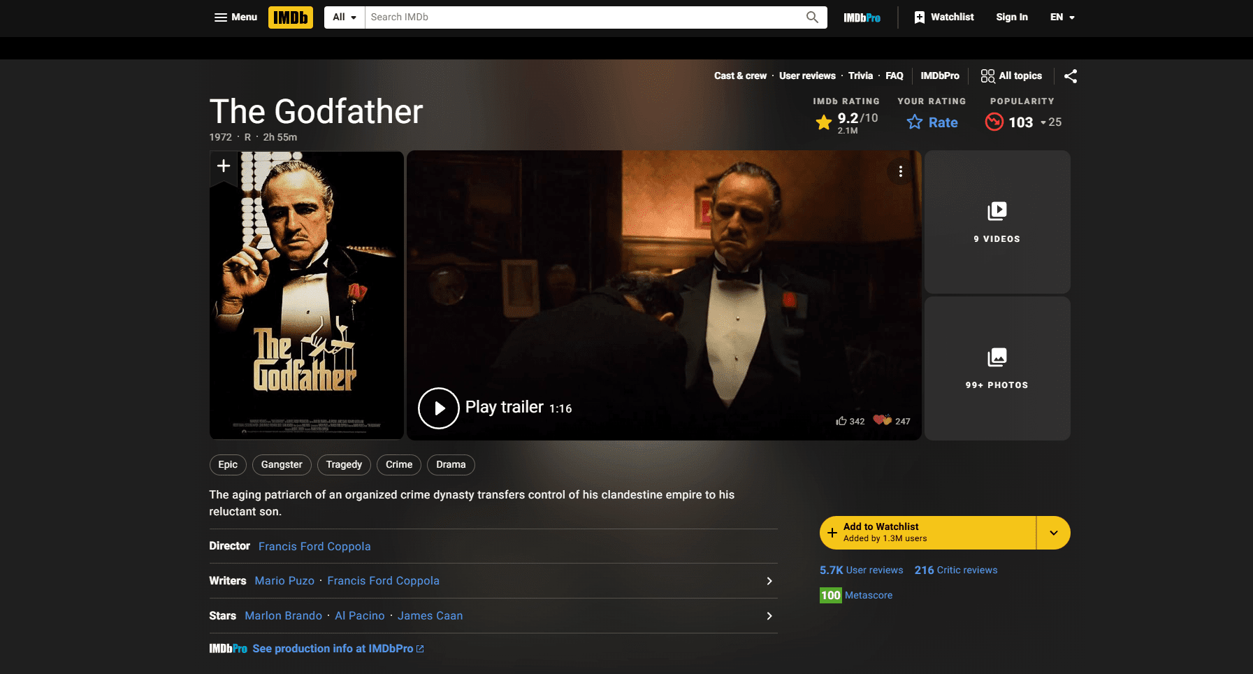 imdb breadcrumb navigation