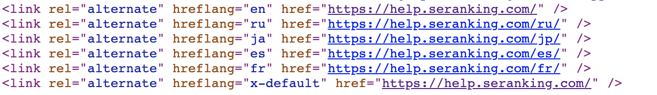 Hrefland HTML tag