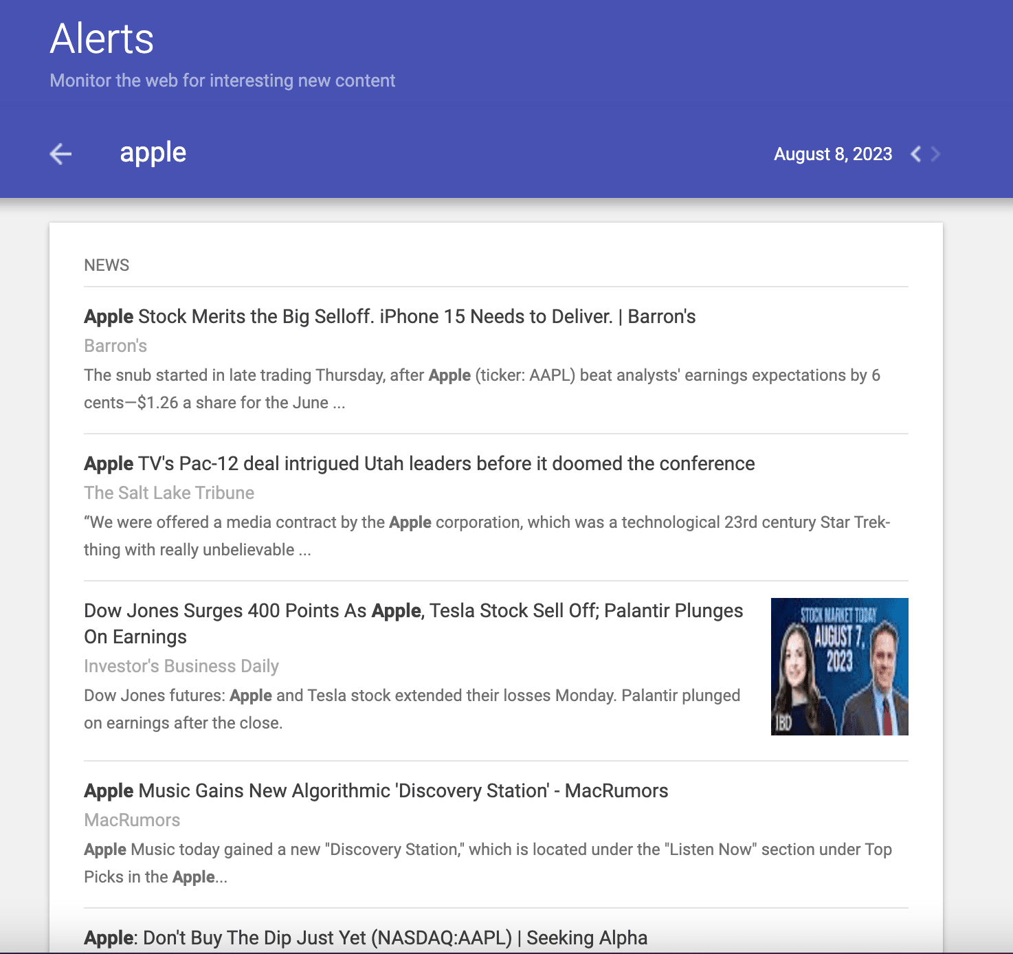 How to set up Google Alerts