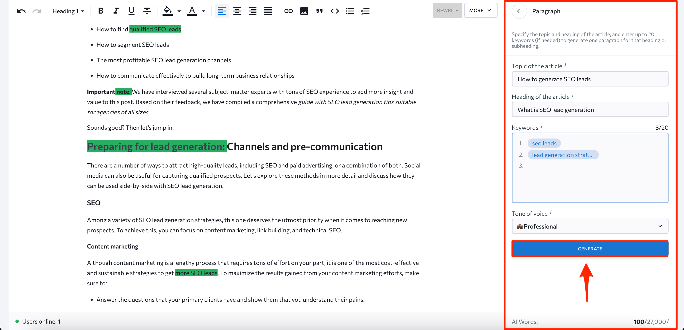 AI Writing Assistant