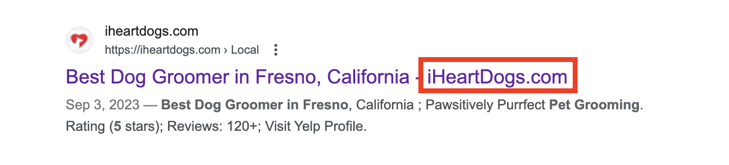 Google automatically added brand name to the title
