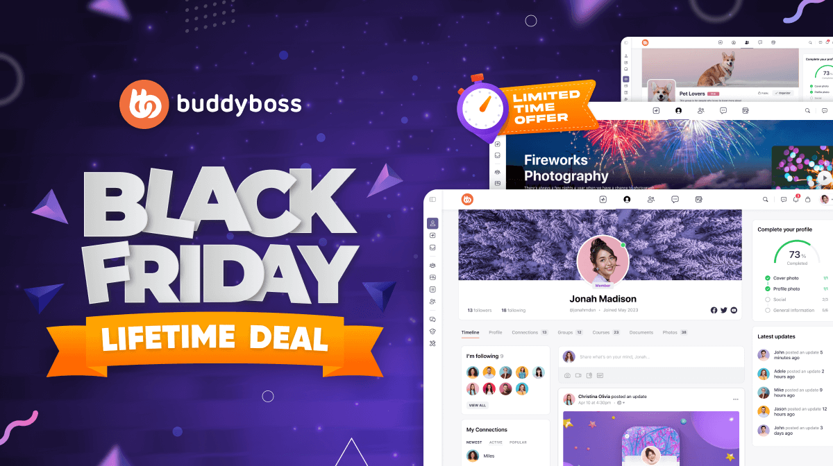 Buddyboss web black friday deal 2023