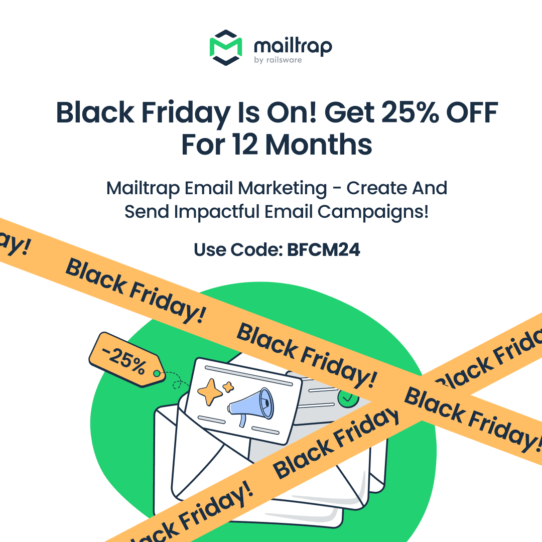 Mailtrap Black Friday 2024 deal