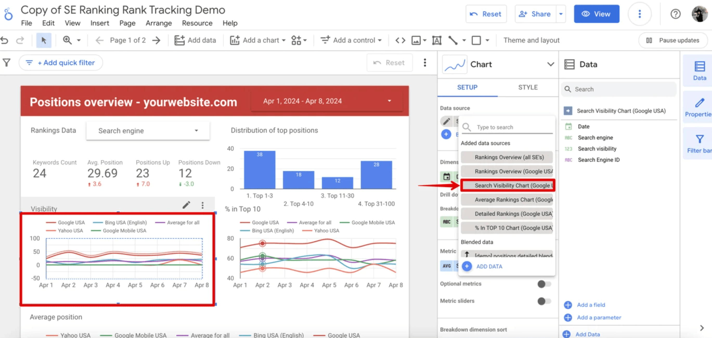 How to update data source in Looker Studio