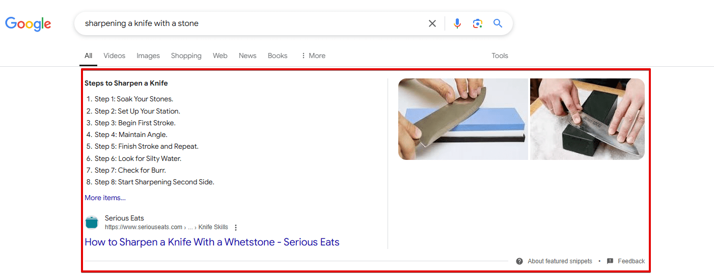 Google Featured Snippet