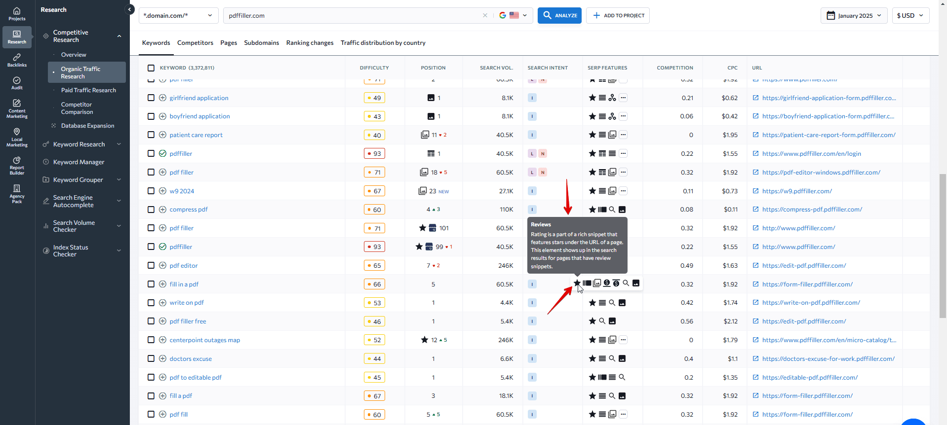 How to see more SERP feature data