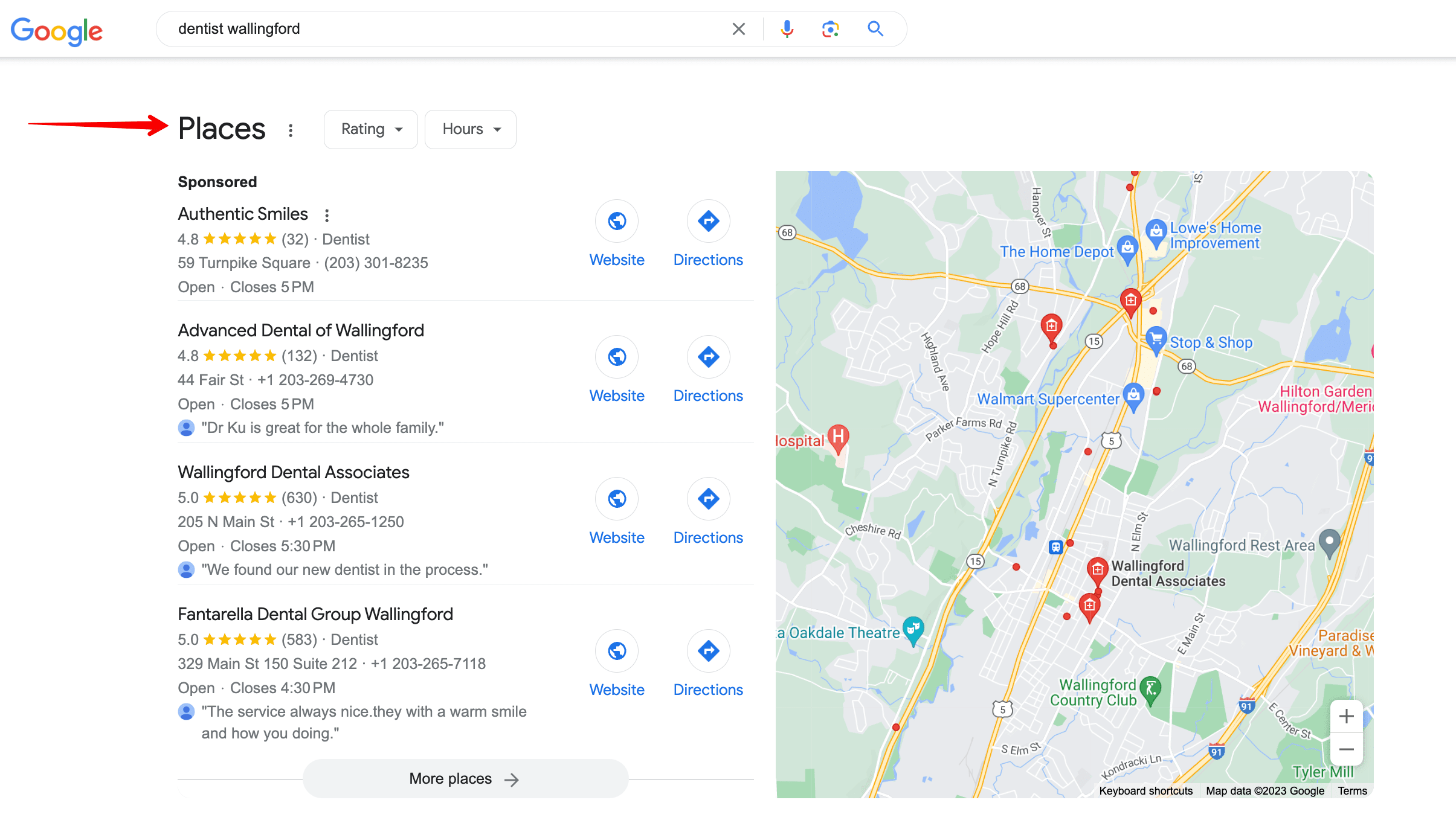 Local Pack SERP feature