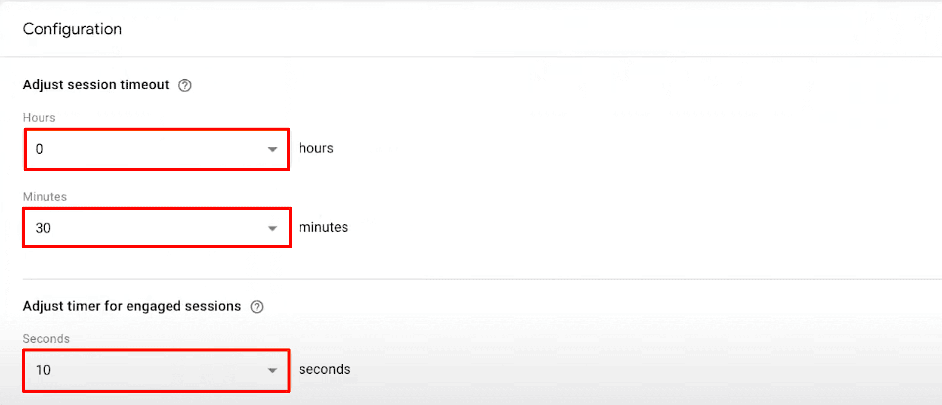 GA4 configuring session timeout