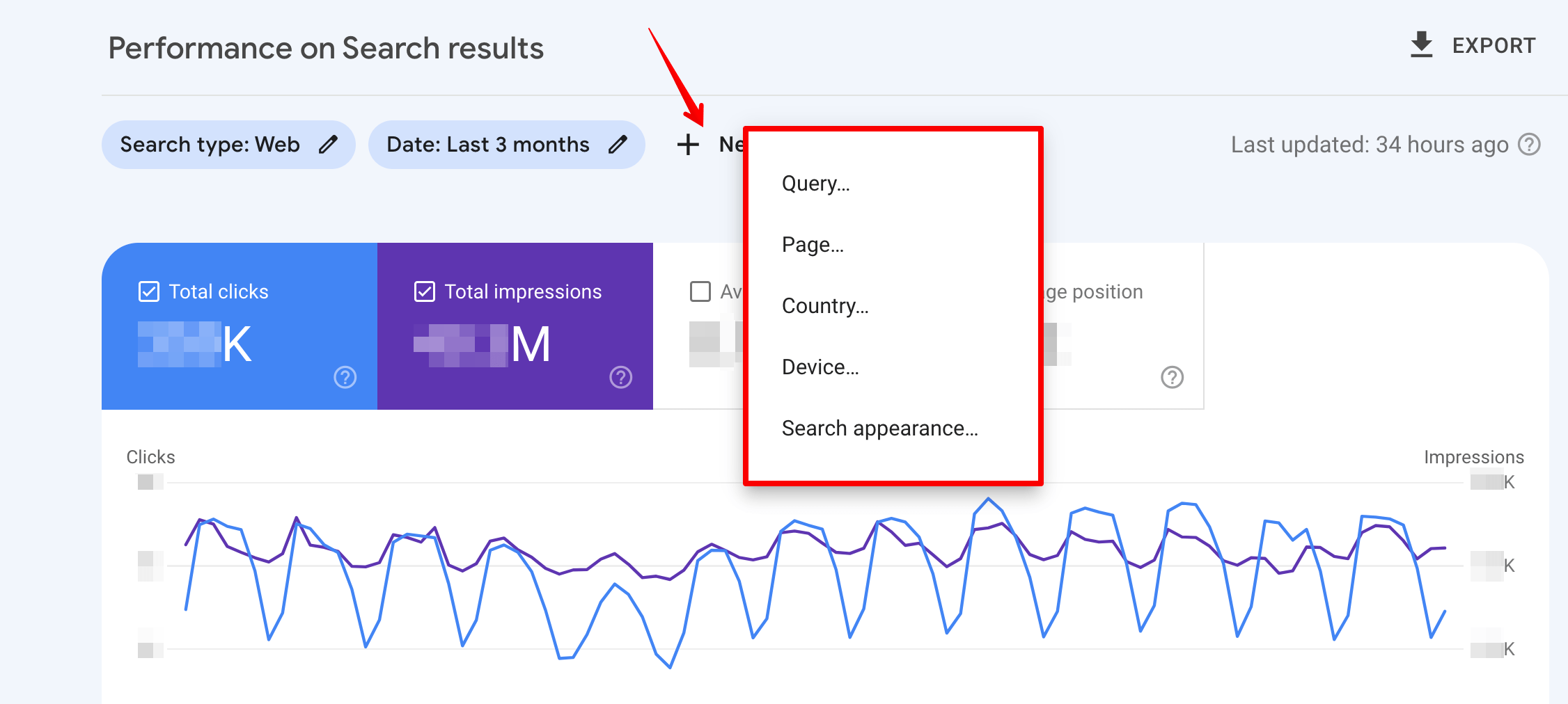 How to set up filters in GSC