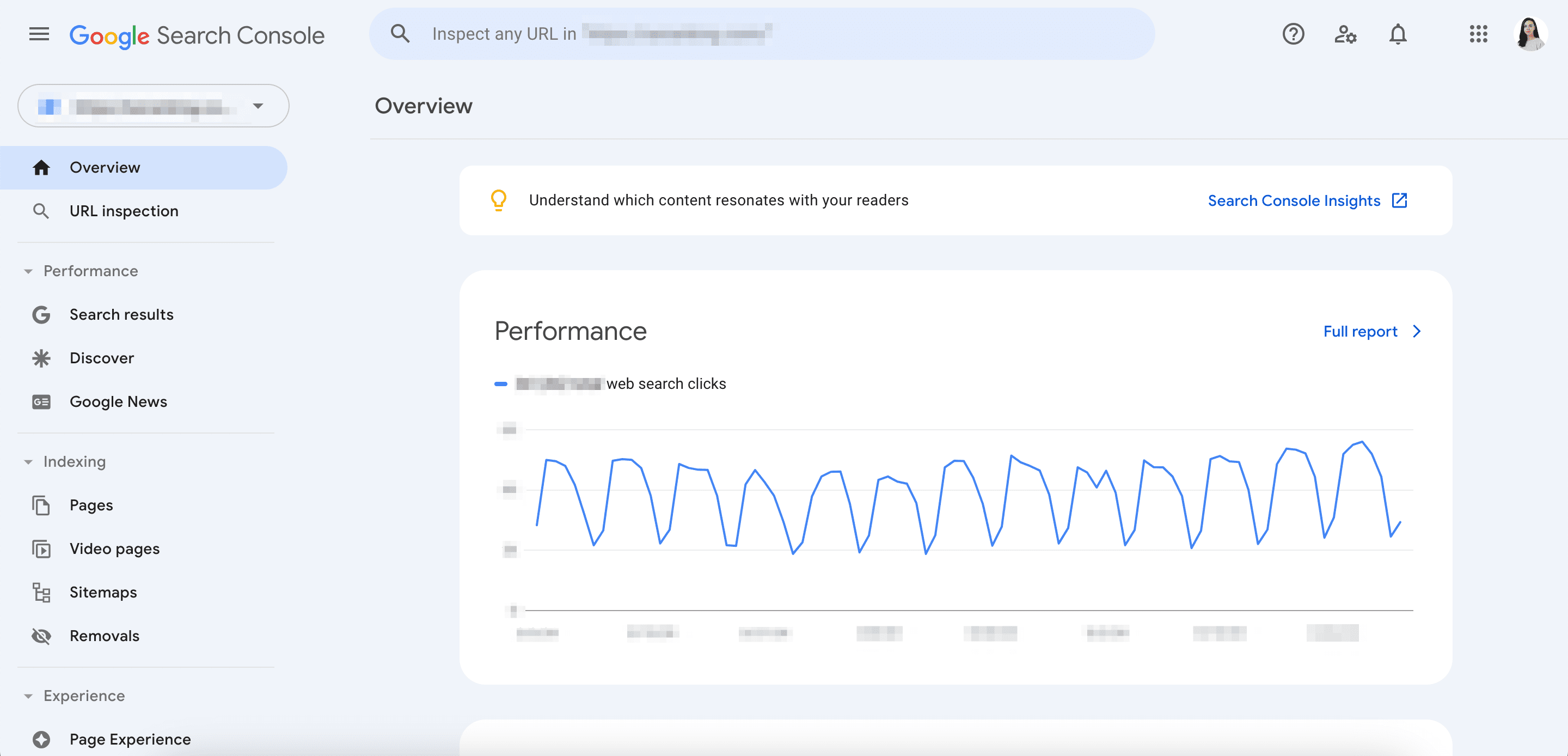 Google Search Console interface